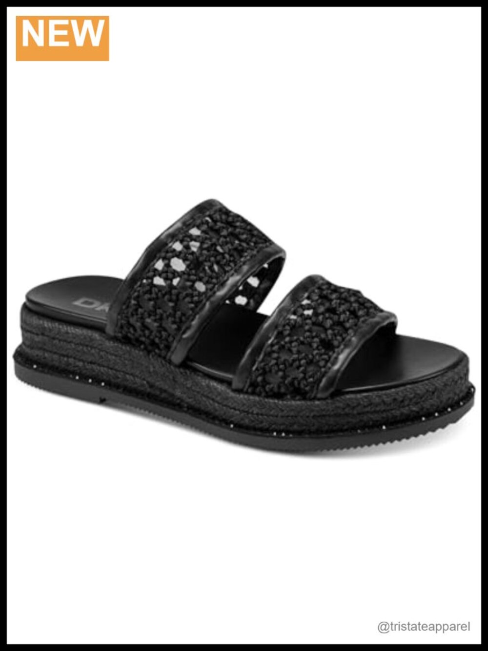 Platform Slingback Slide Sandal Rubber Sole Slip On